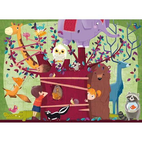 L'albero degli animali. Ediz. a colori. Con puzzle - Nadia Fabris - 2