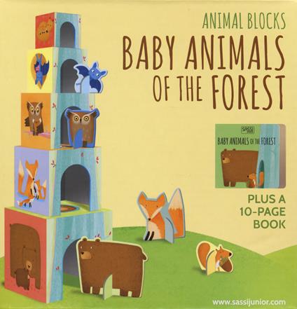 Baby animals of the forest. Animal blocks. Ediz. a colori. Con Gioco - copertina