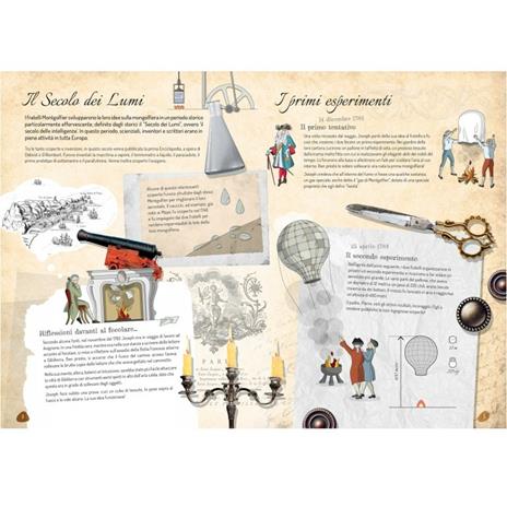 I fratelli Montgolfier. La mongolfiera del 1783. Scienziati e inventori. Ediz. a colori. Con gadget - Alberto Borgo,Ester Tomè - 3