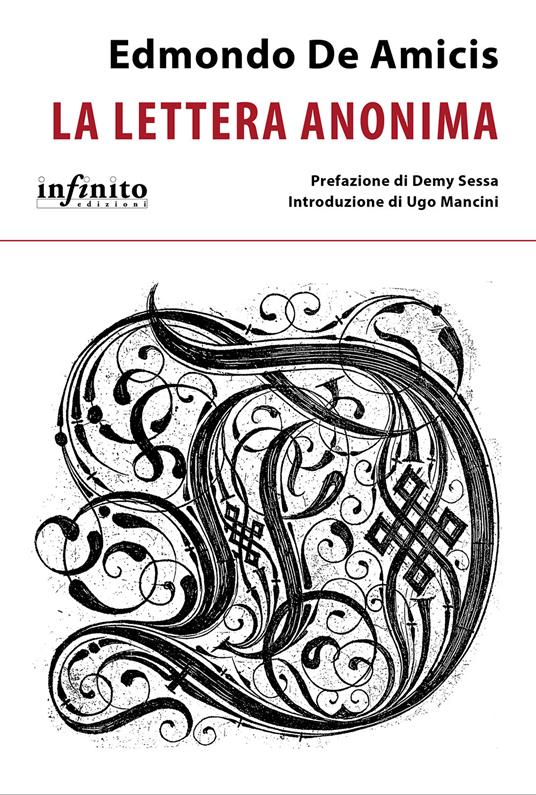 La lettera anonima - Edmondo De Amicis - copertina