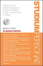 Studium personae. Rivista culturale dell'Istituto superiore di scienze religiose Mons. A. Pecci di Matera (2014). Vol. 1