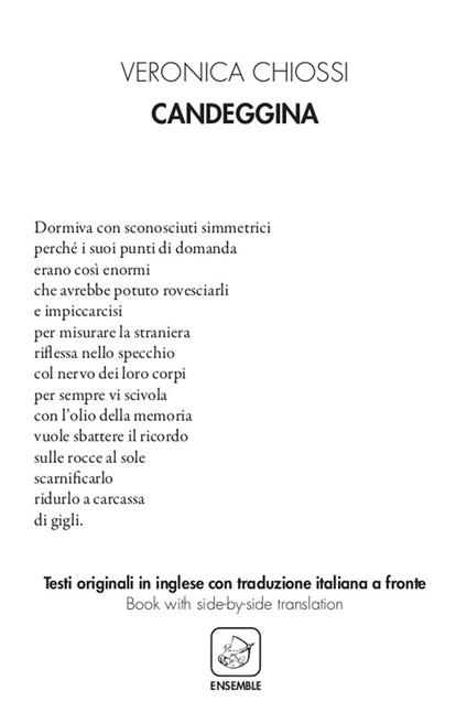 Candeggina. Testo inglese a fronte - Veronica Chiossi - ebook