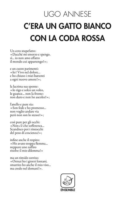 C'era un gatto bianco con la coda rossa - Ugo Annese - copertina