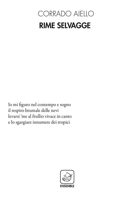 Rime selvagge - Corrado Aiello - copertina