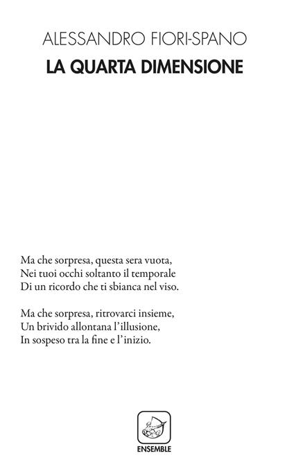 La quarta dimensione - Alessandro Fiori-Spano - copertina