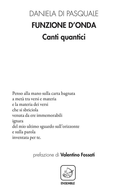 Funzione d'onda. Canti quantici - Daniela Di Pasquale - copertina