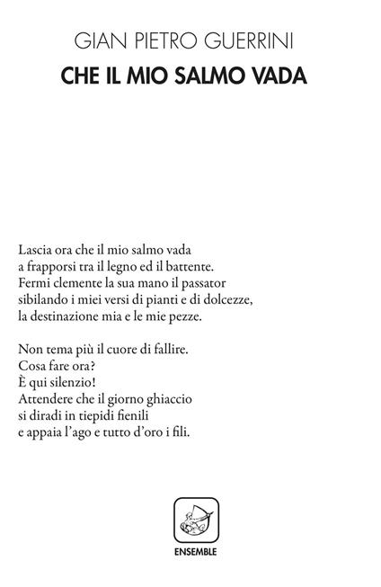 Che il mio salmo vada - Gian Pietro Guerrini - copertina