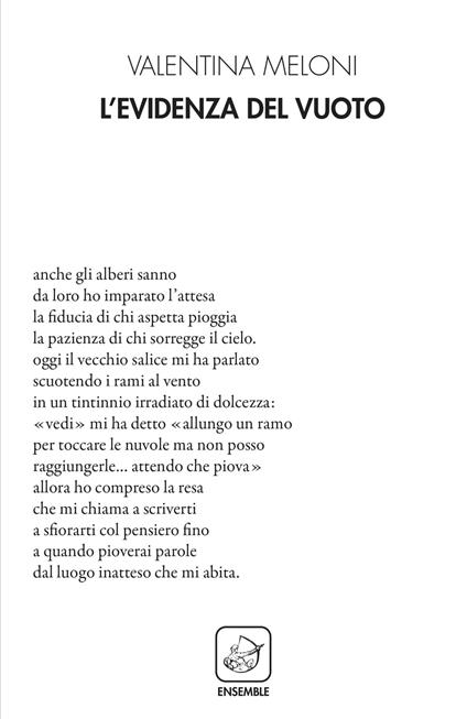 L' evidenza del vuoto - Valentina Meloni - copertina