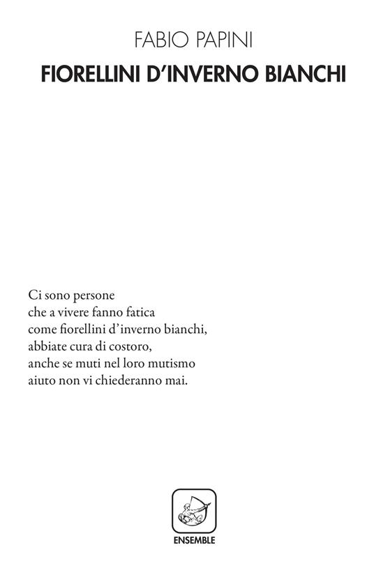 Fiorellini d'inverno bianchi - Fabio Papini - copertina
