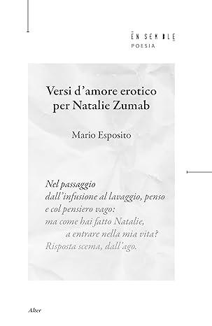 Versi d'amore erotico per Natalie Zumab - Mario Esposito - copertina