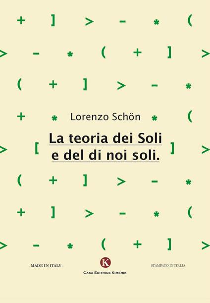 La teoria dei soli e del di noi soli - Lorenzo Schön - copertina