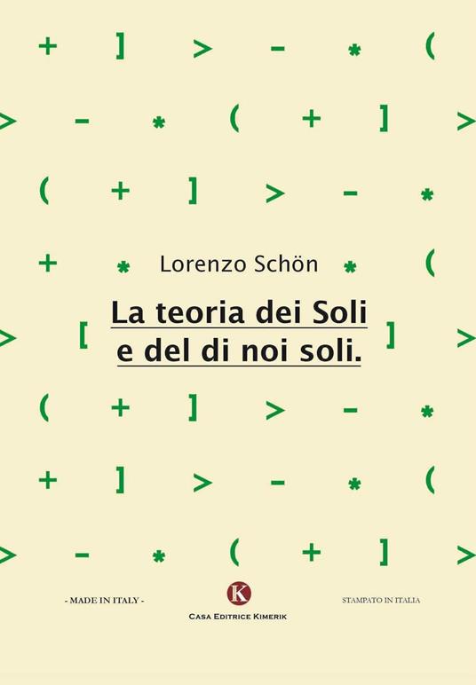 La teoria dei soli e del di noi soli - Lorenzo Schön - copertina
