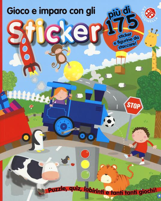 Gioco e imparo con gli sticker. Stickermania. Ediz. a colori - copertina