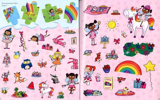 Sticker e giochi di fate e principesse. Stickermania. Ediz. illustrata - 4