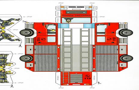 I pompieri. Colora, indovina, costruisci. Ediz. a colori - 3