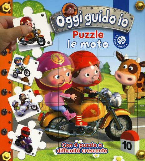 Le moto. Oggi guido io. Libro puzzle. Ediz. illustrata - copertina