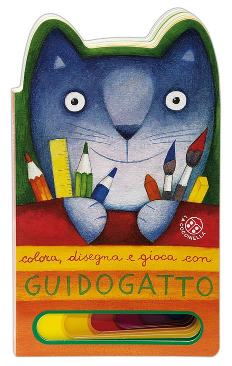Colora, disegna e gioca con Guido Gatto. Ediz. a colori - Antonella Abbatiello - copertina