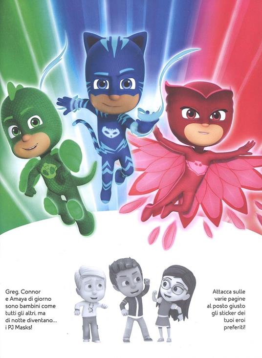 Stacca gioca attacca. Pj Masks. Con adesivi. Ediz. a colori - 2