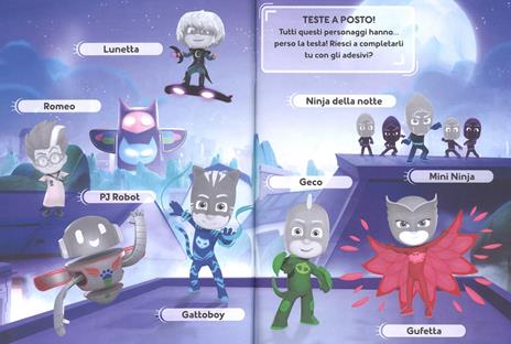 Stacca gioca attacca. Pj Masks. Con adesivi. Ediz. a colori - 3