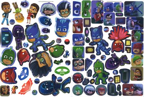 Stacca gioca attacca. Pj Masks. Con adesivi. Ediz. a colori - 4