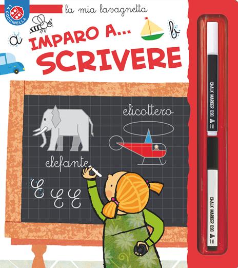 Imparo a scrivere. Ediz. a colori. Con 2 pennarelli - Francesca Crovara,Carlo Alberto Michelini - copertina