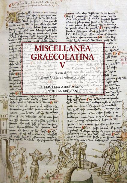 Miscellanea graecolatina. Ediz. italiana, greca e greca antica. Vol. 5 - copertina