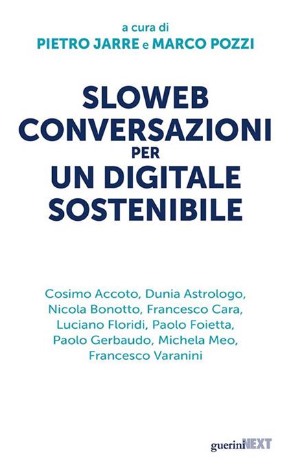 Sloweb. Conversazioni per un digitale sostenibile - copertina