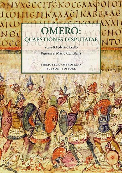 Omero. Quaestiones disputatae. Testo latino e italiano - copertina