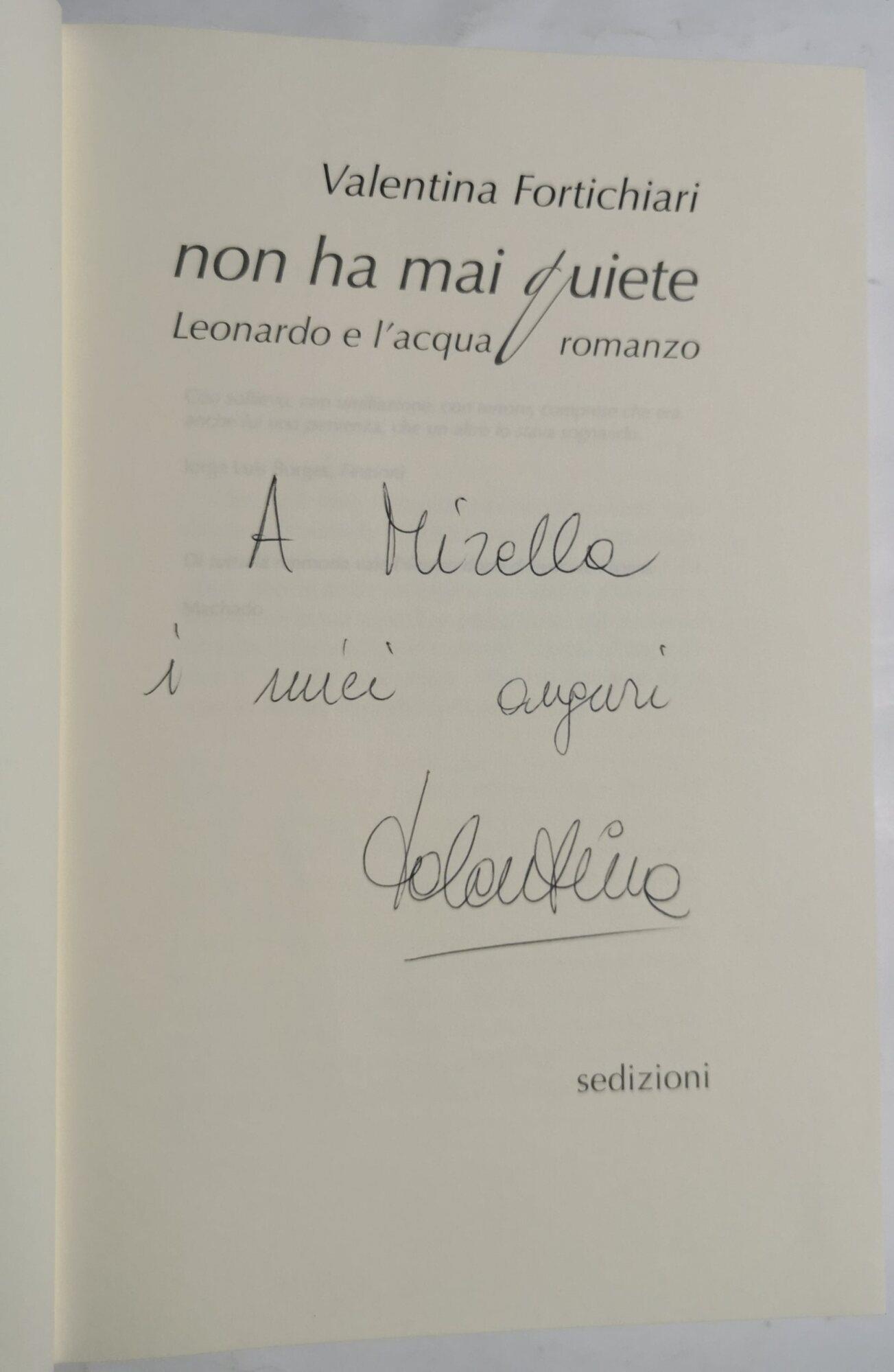 Non ha mai quiete. Leonardo e l'acqua