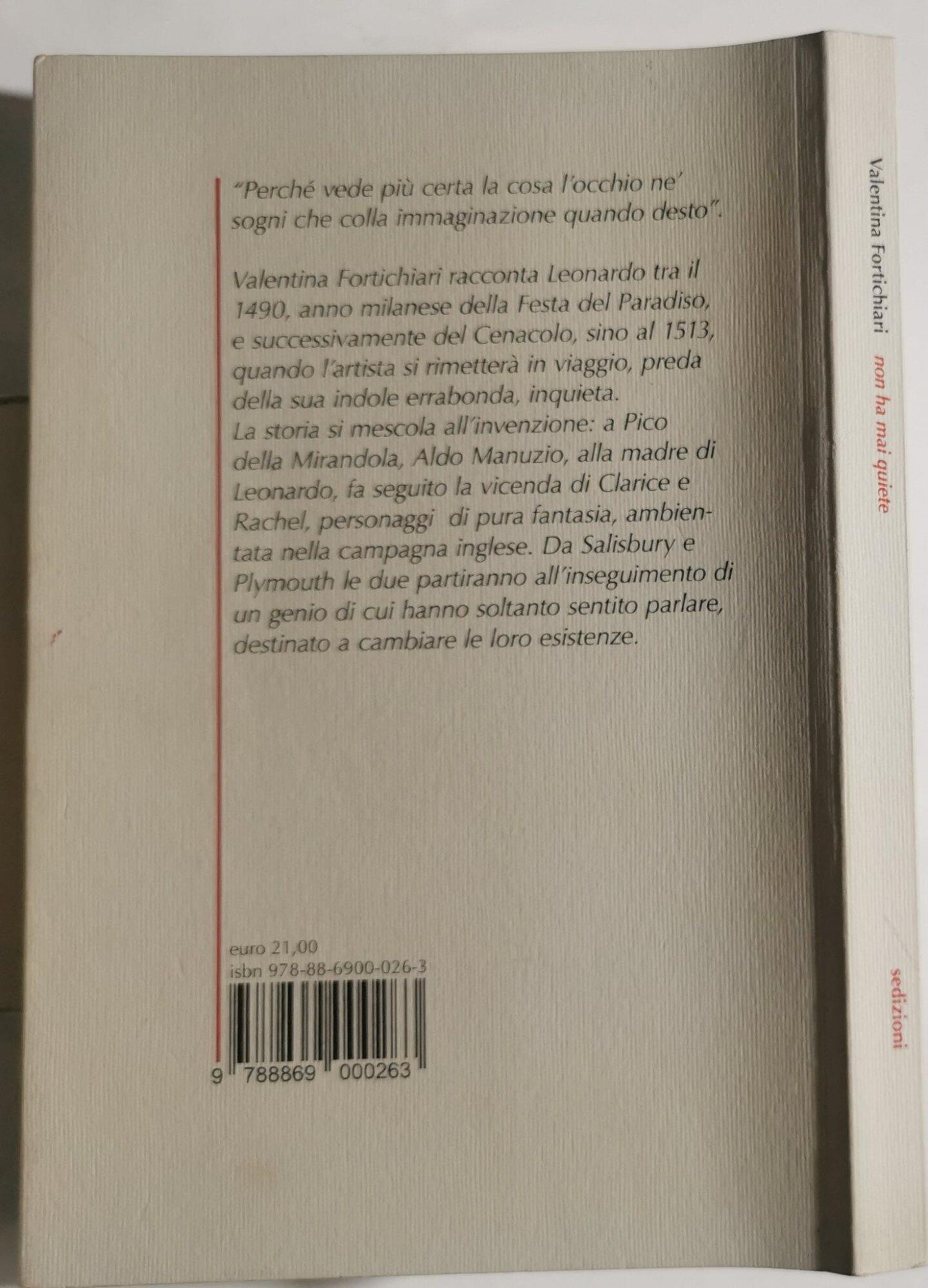 Non ha mai quiete. Leonardo e l'acqua
