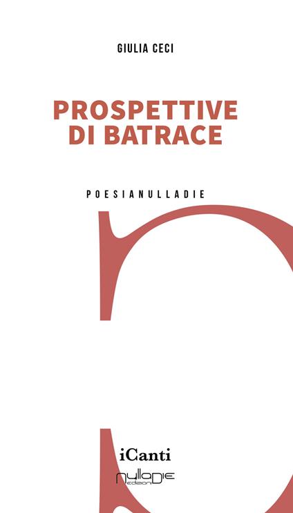 Prospettive di batrace - Giulia Ceci - copertina