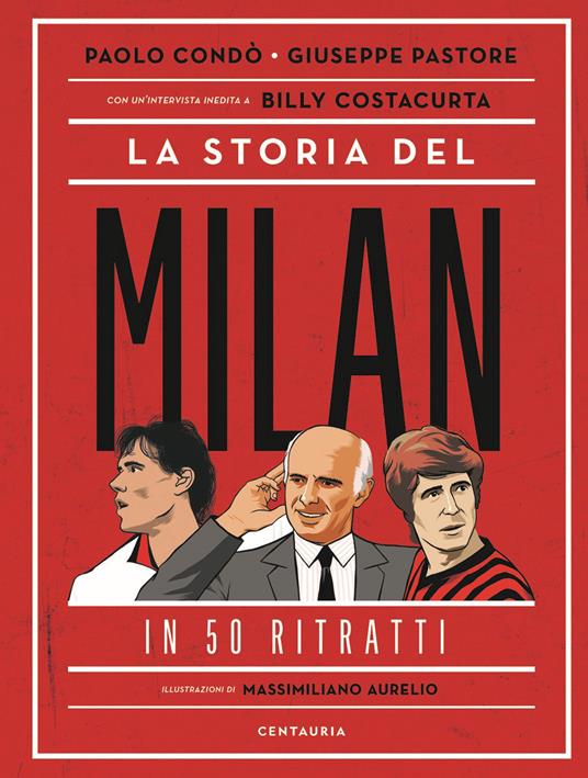 La storia del Milan in 50 ritratti - Paolo Condò,Giuseppe Pastore - copertina