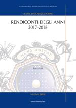 Rendiconti. Vol. 8: Anni 2017-2018