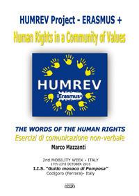 The words of the human rights - Esercizi di comunicazione non-verbale - Marco Mazzanti - copertina