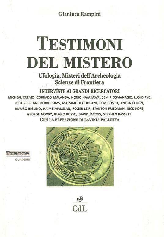 Testimoni del mistero - Gianluca Rampini - copertina