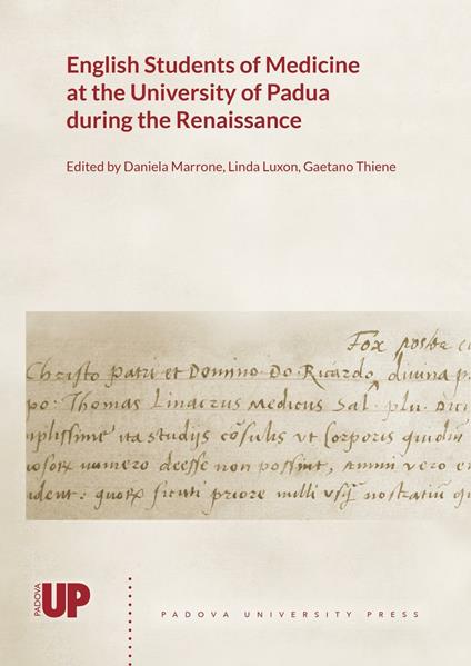 English students of medicine at the University of Padua during the Renaissance - copertina