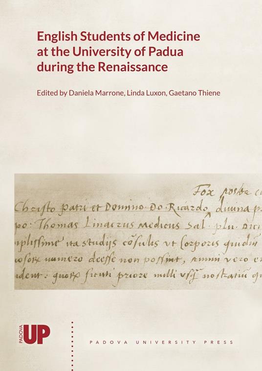 English students of medicine at the University of Padua during the Renaissance - copertina