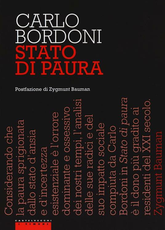 Stato di paura - Carlo Bordoni - copertina