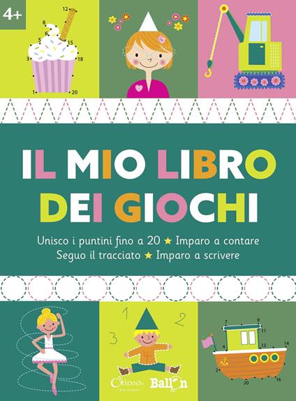 Il mio libro dei giochi 4+. Ediz. a colori - copertina
