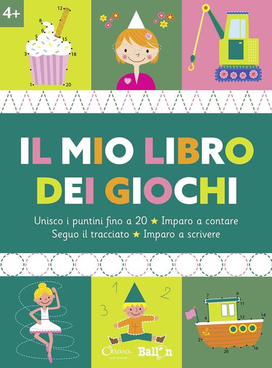 Il mio libro dei giochi 4+. Ediz. a colori - copertina