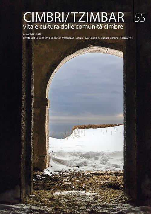 Cimbri-Tzimbar. Vita e culture delle comunità cimbre (2017). Vol. 55 - copertina