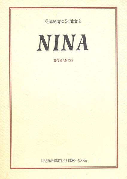 Nina - Giuseppe Schirinà - copertina
