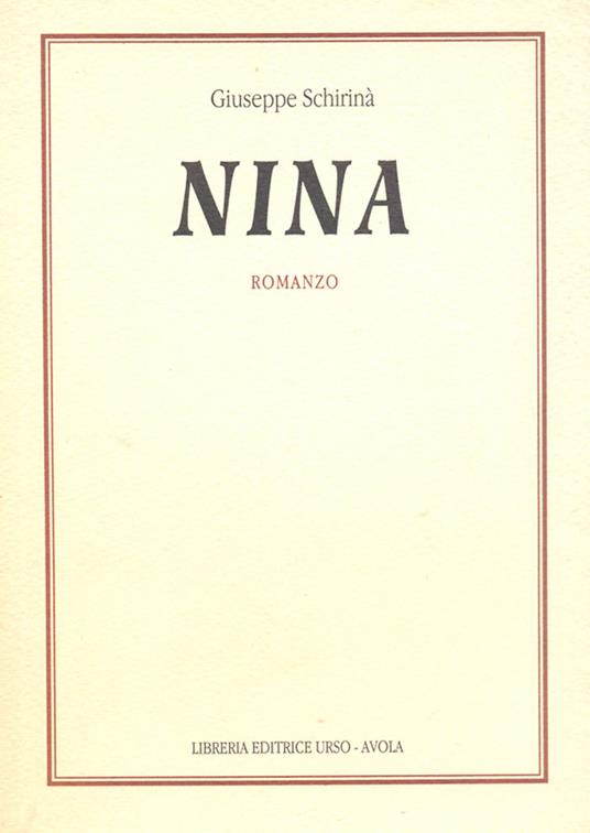 Nina - Giuseppe Schirinà - copertina