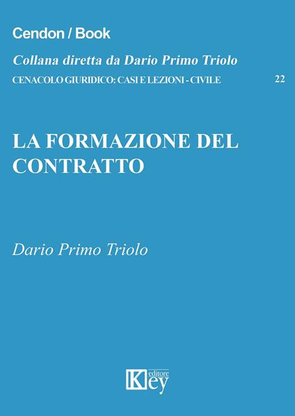 La formazione del contratto - Dario Primo Triolo - copertina