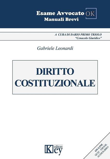 Diritto costituzionale - Gabriele Leonardi - copertina