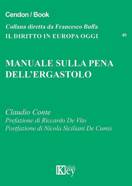 Manuale sulla pena dell'ergastolo - Claudio Conte - copertina