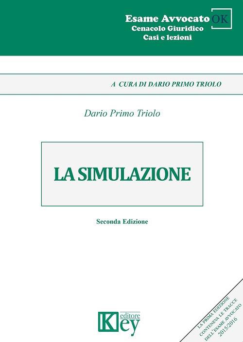 La simulazione - Dario Primo Triolo - copertina