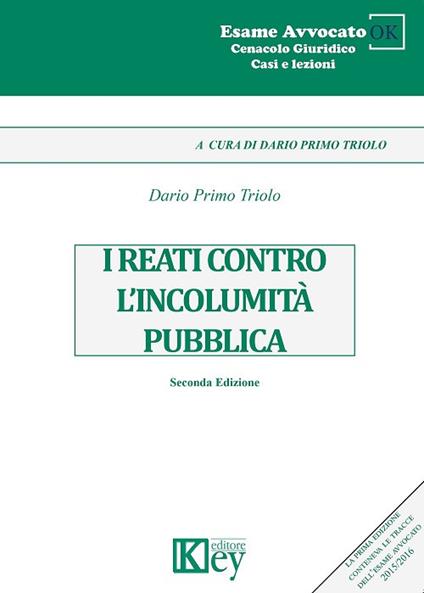 I reati contro l'incolumità pubblica - Dario Primo Triolo - copertina