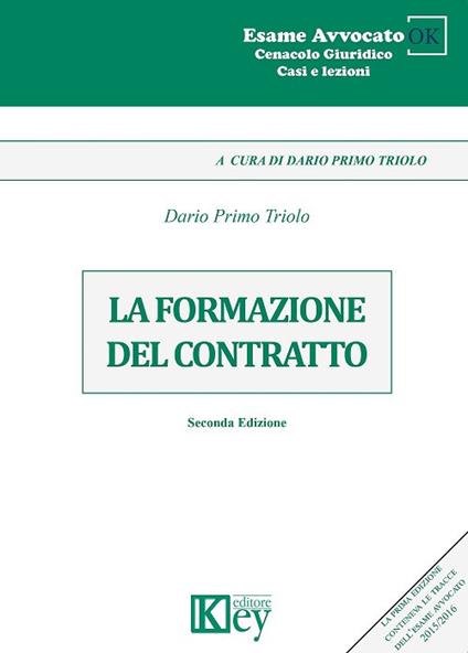 La formazione del contratto - Dario Primo Triolo - copertina