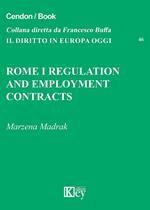 Rome I regulation and employment contracts